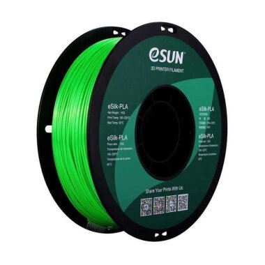 Esun eSilk 1.75mm Parlak Yüzeyli Yeşil Filament - Green - Esun