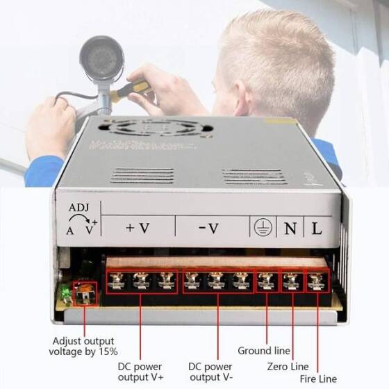 Fanlı Yüksek Kaliteli Güç Kaynağı 360W 24V 15A - 2