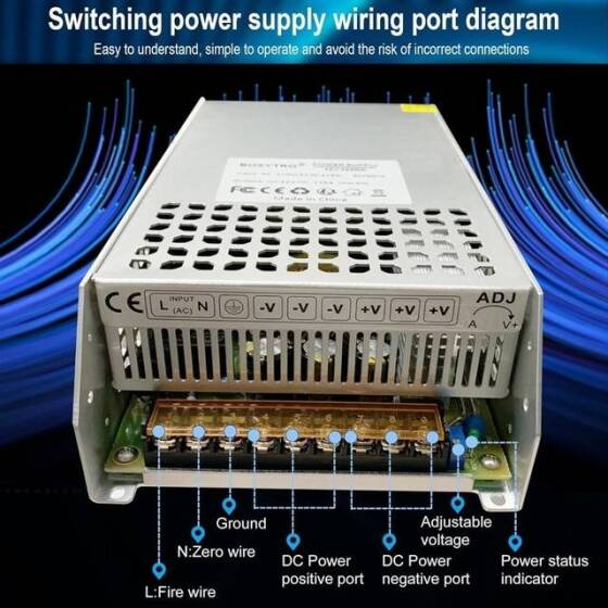 Fanlı Yüksek Kaliteli Güç Kaynağı 800W 24V 33.3A - 5