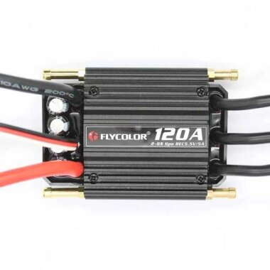 Flycolor Waterproof 120A 2-6S Brushless ESC 5.5V/5A BEC - Görsu Elektronik