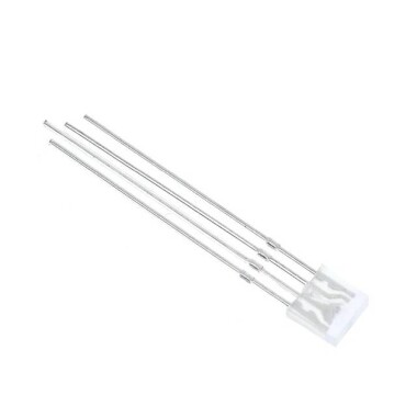 Geniş Açılı 2V 20mA 257 Yeşil Dikdörtgen Led 18mm Bacak Uzunluğu - 2