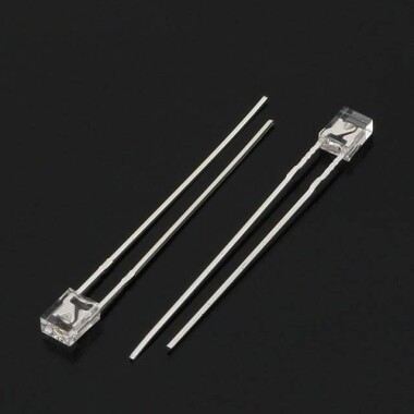 Geniş Açılı 2V 20mA 2mm Yeşil Emzik Led 18mm Bacak Uzunluğu - 2