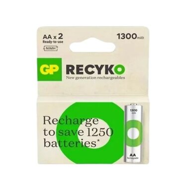 GP ReCyko+ 2'li 1300mAh AA Şarj Edilebilir Pil - GP