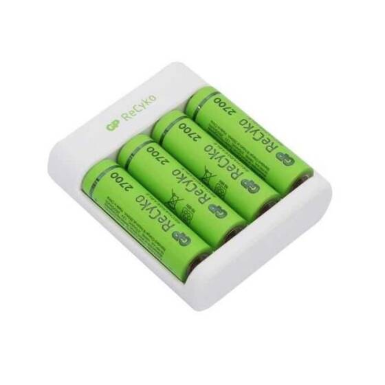 GP ReCyko+ 4'lü 2600mAh AA Şarj Edilebilir Pil + USB Pil Şarj Cihazı - 2