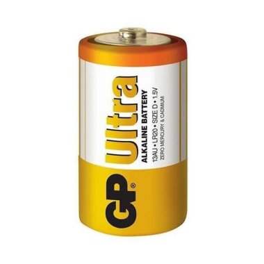 GP Ultra 2'li LR20 D Size Alkalin Pil - GP13AU - 2