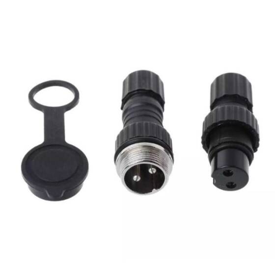 GX-16 2 Pin Su Geçirmez Mike Konnektör - 1