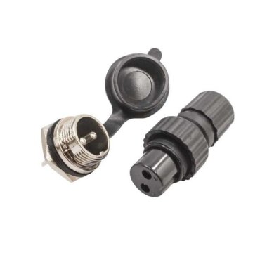 GX-16 2 Pin Su Geçirmez Mike Konnektör - Panel Tipi - 2