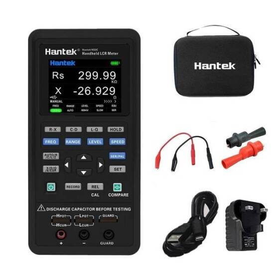 Hantek 1833C 100Hz-100kHz El Tipi Dijital LCR Metre EU Fişli Pilli - 1