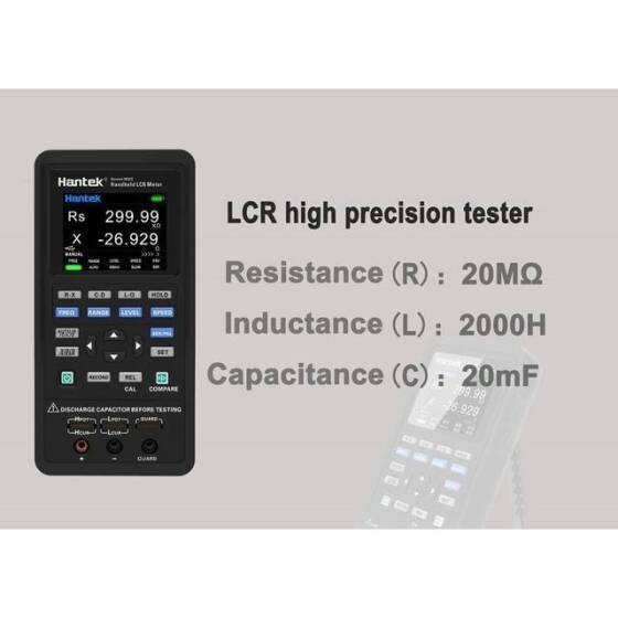 Hantek 1833C 100Hz-100kHz El Tipi Dijital LCR Metre US Fişli Pilli - 3