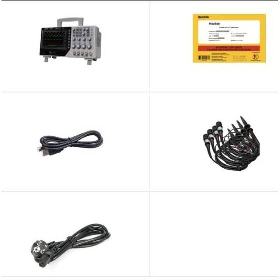 Hantek DSO7204B 200MHz 4CH Dijital Depolama Osiloskopu US Fişli - 5