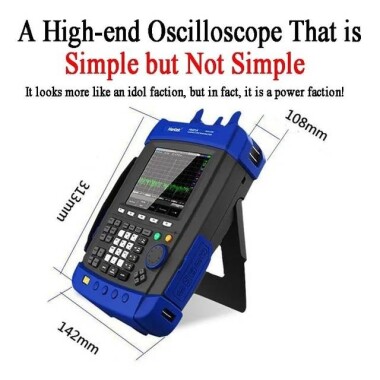 Hantek HSA2016B Dijital Spektrum Analizörü 9KHz-1.6GHz TG Sinyal Kaynağı EU Fişli Pilli - 4