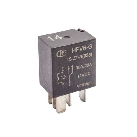 HFV6-G/12-ZT-R 12V 35A/20A Otomotiv Rölesi 5 Pin - 1