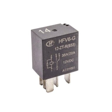HFV6-G/12-ZT-R 12V 35A/20A Otomotiv Rölesi 5 Pin - Hongfa