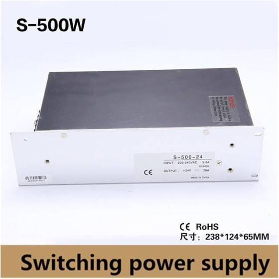 Yüksek Kaliteli Güç Kaynağı 12V 40A S-500-12 - 3