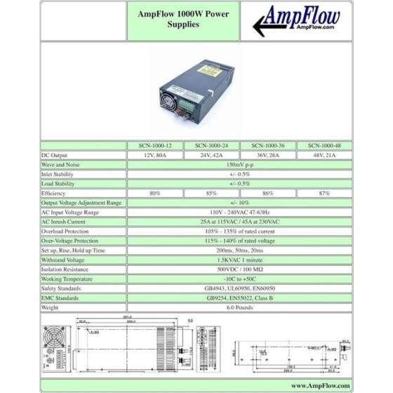 Yüksek Kaliteli Güç Kaynağı 36V 28A S-1000-36 - 2