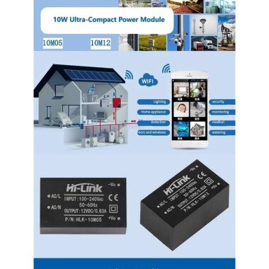 HLK-10M12 AC-DC 220V / 12V Güç Kaynağı Modülü - 2