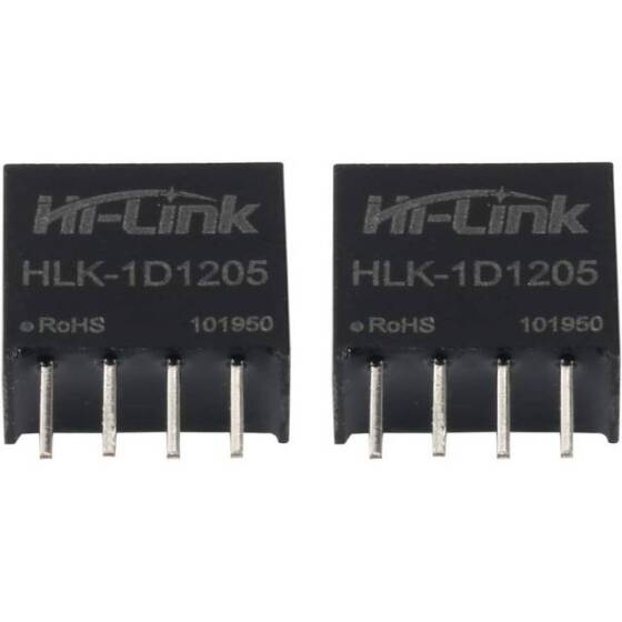 HLK-1D1205 DC-DC 12V-5V Güç Kaynağı Modülü (Yeni Model: B1205S-1WR3) - 1