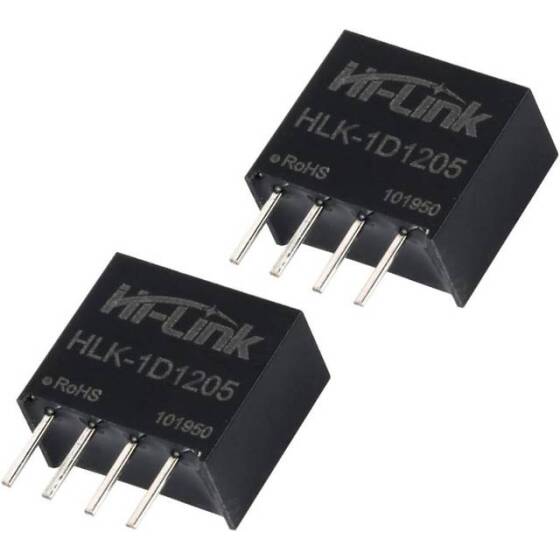 HLK-1D1205 DC-DC 12V-5V Güç Kaynağı Modülü (Yeni Model: B1205S-1WR3) - 2