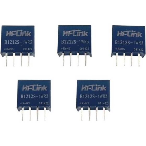 HLK-1D1212 DC-DC 12V-12V Güç Kaynağı Modülü (Yeni Model: B1212S-1WR3) - 2