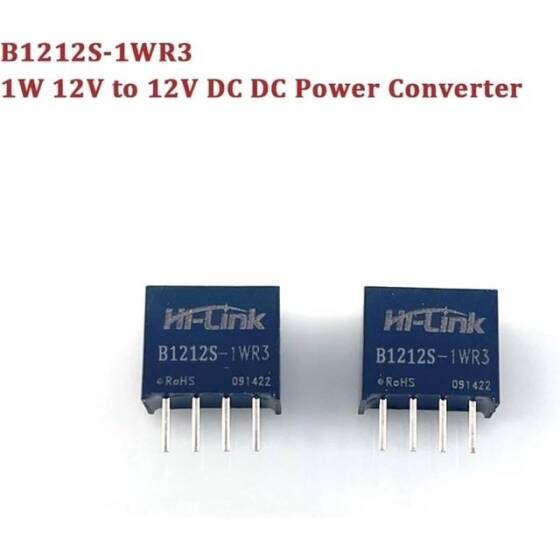 HLK-1D1212 DC-DC 12V-12V Güç Kaynağı Modülü (Yeni Model: B1212S-1WR3) - 5
