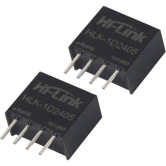 HLK-1D2405 DC-DC 24V-5V Güç Kaynağı Modülü (Yeni Model: B2405S-1WR3) - 2