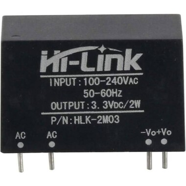 HLK-2M03 AC-DC 220V / 3.3V Güç Kaynağı Modülü - 2