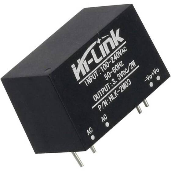 HLK-2M03 AC-DC 220V / 3.3V Güç Kaynağı Modülü - 3