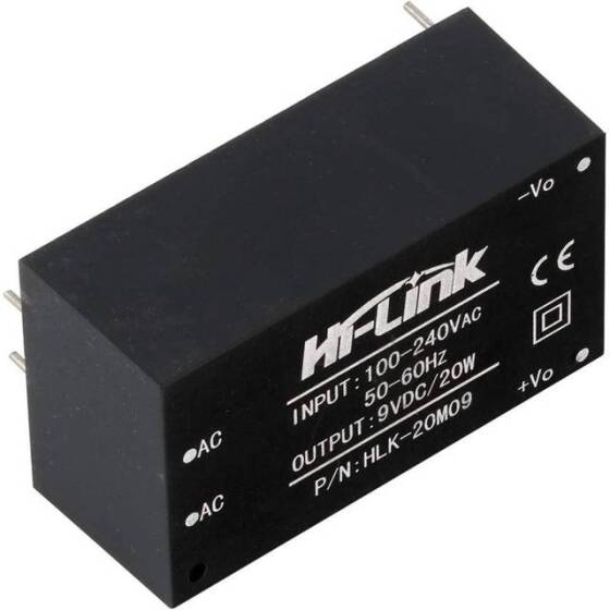 HLK-2M09 AC-DC 220V / 9V Güç Kaynağı Modülü - 1