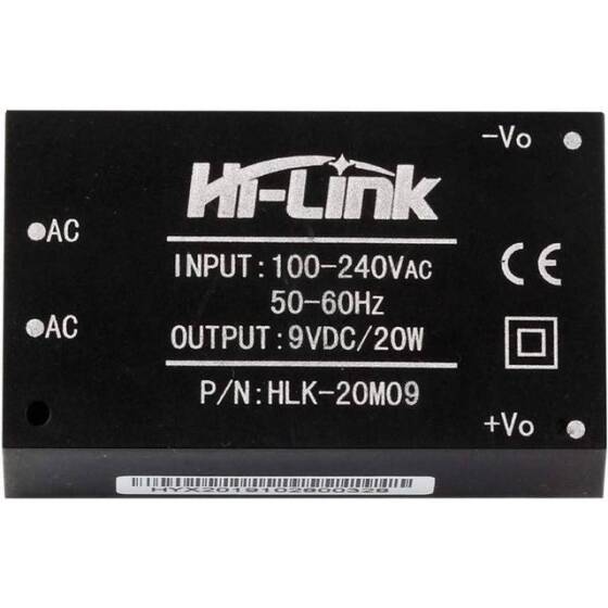 HLK-2M09 AC-DC 220V / 9V Güç Kaynağı Modülü - 2