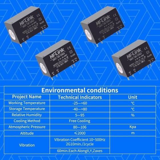 HLK-2M12 AC-DC 220V / 12V Güç Kaynağı Modülü - 3