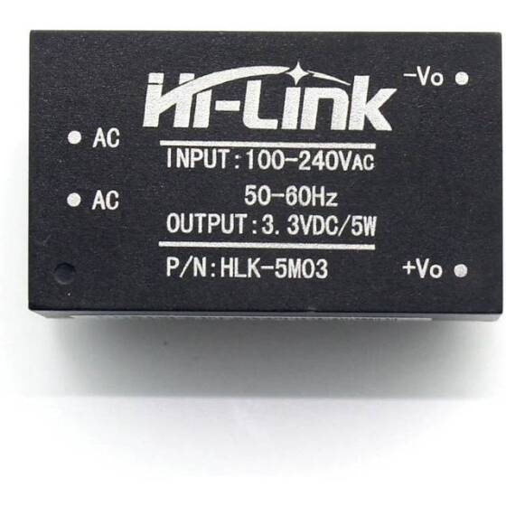 HLK-5M03 AC-DC 220V / 3.3V Güç Kaynağı Modülü - 5