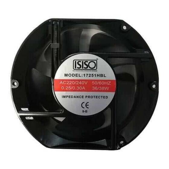 IF-17251M24B 24VDC Metal Fan 150x170x51mm - 1