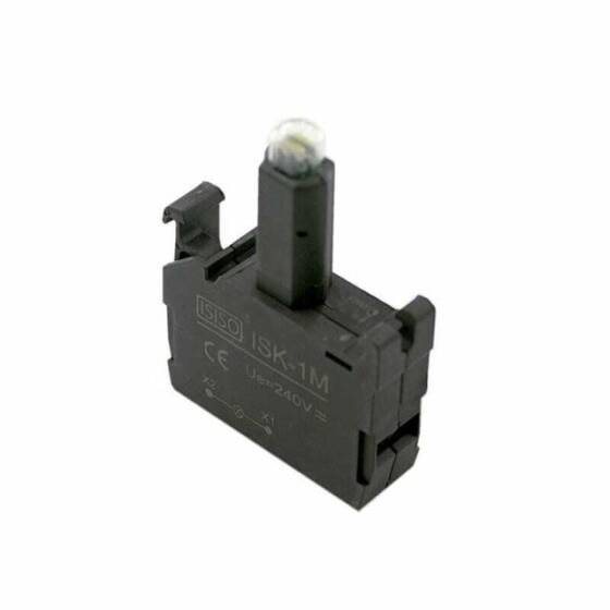 ISK-1M 220V Buton Işık Kontağı - Beyaz - 1