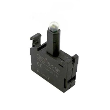 ISK-5B 24V Buton Işık Kontağı - Sarı - ISISO
