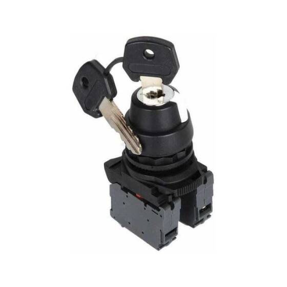 ISP-AG03 Üç Konumlu Anahtarlı Mandal Buton 1-0-2 - 1