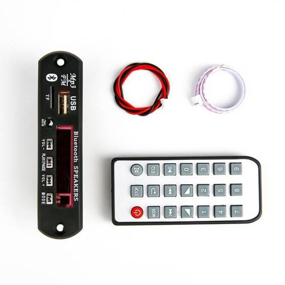 Kablosuz Bluetooth Ses Alıcı Kartı - MP3 Kod Çözücü Kartı - Pilsiz - 10