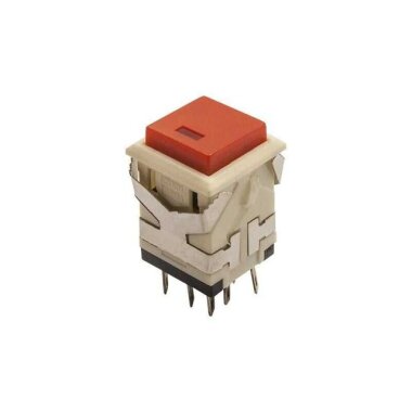 KD2-21 19mm Işıklı Yaylı Push Buton - Kırmızı - Görsu Elektronik