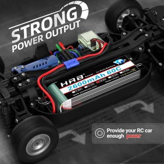 Kırmızı 2600MAH 4 S 14.8 V 25C Yüksek Güç Yüksek Kaliteli Model Uçak LIPO Pil XT60 Dişi - 3