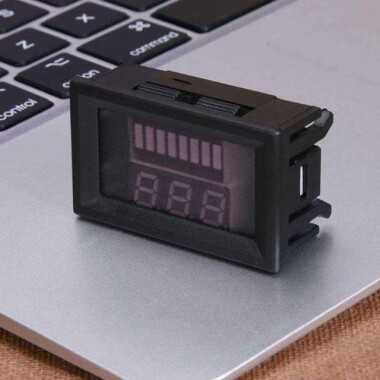 Kırmızı 72V Çift Ekran Otomatik Tanımlamalı Su Geçirmez Gerilim Ölçer - 2