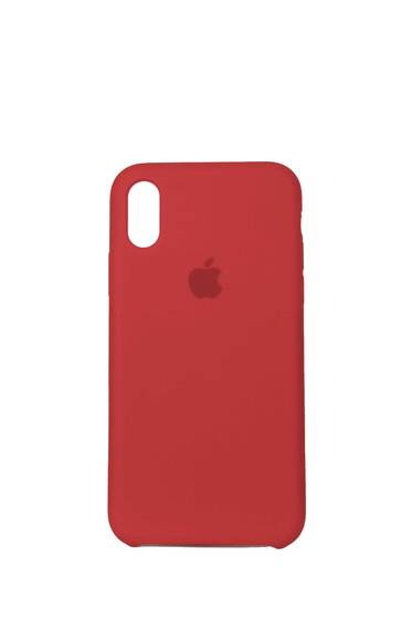 Kırmızı Apple İphone X İçi Süet Lansman Kılıf - Içi Süet