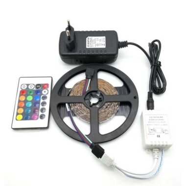 Kumandalı RGB Şerit Led - 4.5 Metre - 2