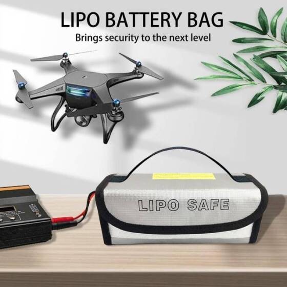 Lityum Pil Patlamaya Dayanıklı Çanta/Koruma Çantası Boyutu: 185x75x60mm - 5