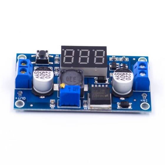 LM2596S Voltaj Düşürücü LEDli Voltmetre Modülü - 4