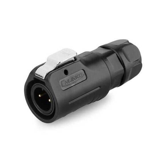 LP-12-C02PE-02-001 2 Pin Su Geçirmez Konnektör - Erkek - 1