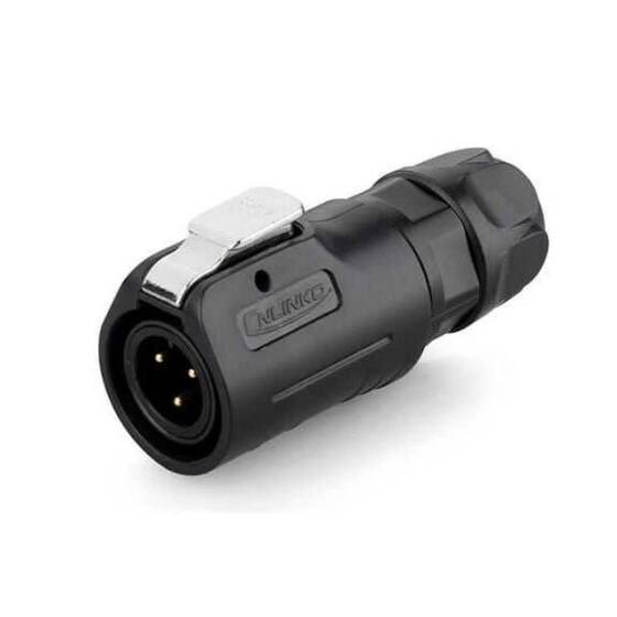 LP-12-C03PE-02-001 3 Pin Su Geçirmez Konnektör - Erkek - 1