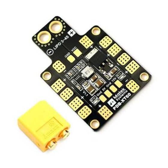 Matek PDB-XT60 w/ BEC 5V & 12V ESC Güç Dağıtım - 2