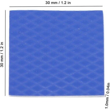 Mavi 3-6W Yüksek İletkenlik Tüm Parça Termal Silika Jel CPU Dizüstü Termal Bant Olmadan Led Güç Isı Emici Boyutu:6-0x200x400mm - 3