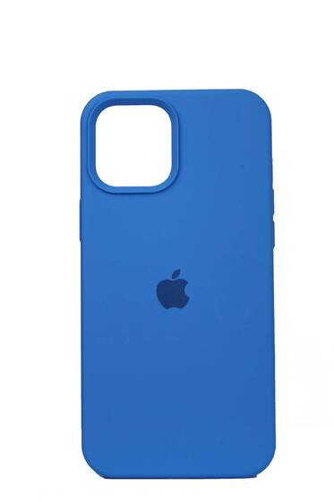 Mavi Apple İphone 12 Pro Max İçi Süet Lansman Kılıf