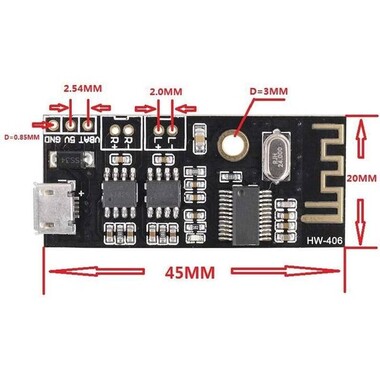 MH-M38 Kablosuz Bluetooth Ses Alıcısı Devre Kartı Modülü Bluetooth 4.2 MP3 Kayıpsız Kod Çözme Kablolu - 9