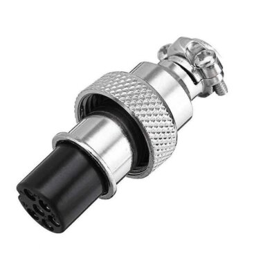 Mike Konnektör 6 Pin 12mm - Dişi - Görsu Elektronik